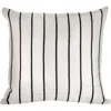 Archive New York Santiago Atitlan I Striped Handwoven Cotton Square Throw Pillow In White