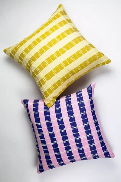 Archive New York Santiago Grid Multi Striped Pillow