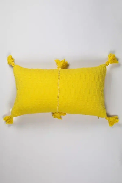 Archive New York Solid Antigua Pillow In Yellow