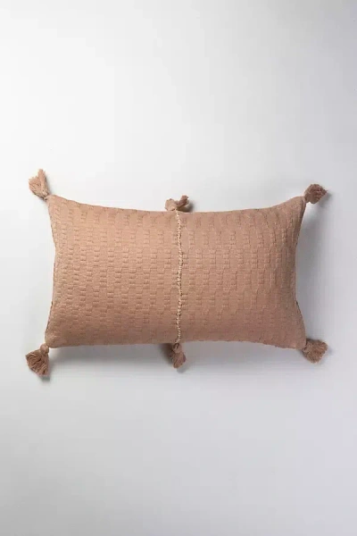Archive New York Solid Antigua Pillow In Neutral