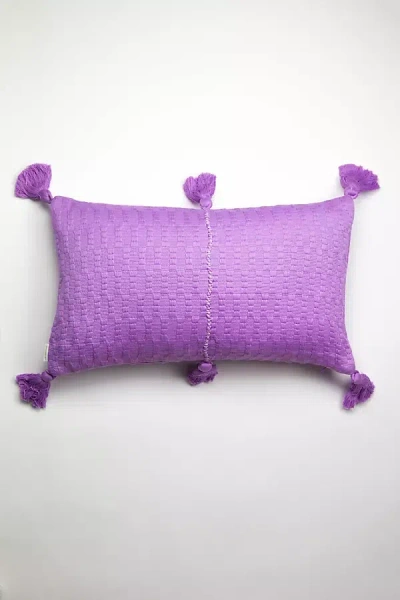Archive New York Solid Antigua Pillow In Purple