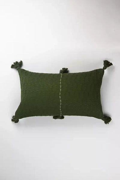 Archive New York Solid Antigua Pillow In Green