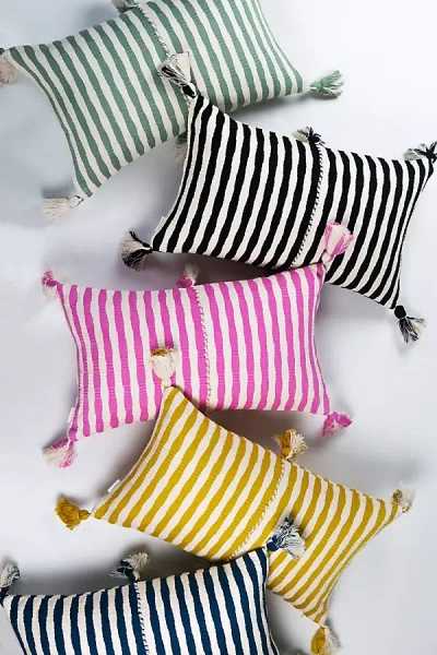 Archive New York Striped Antigua Pillow In Multi