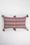 Archive New York Striped Antigua Pillow In Burgundy