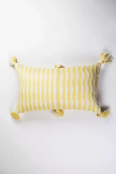 Archive New York Striped Antigua Pillow In Yellow