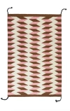 ARCHIVE NEW YORK ARCHIVE NEW YORK TEO PINK AND UMBER HANDWOVEN FLATWEAVE WOOL RUG