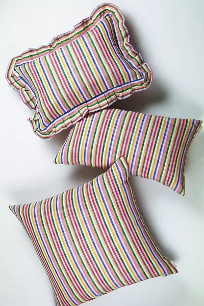 Archive New York Valentina Rainbow Pillow In Multi