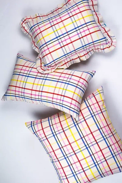 Archive New York Vera Plaid Pillow In Multi