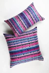 ARCHIVE NEW YORK VINTAGE 90S PINK AND BLUE IKAT PILLOW