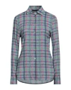 Archivi Tessili Milano Woman Shirt Light Blue Size 10 Viscose, Elastane In Blue