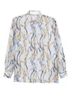 Archivio '67 Chain-print Silk Shirt In Multi