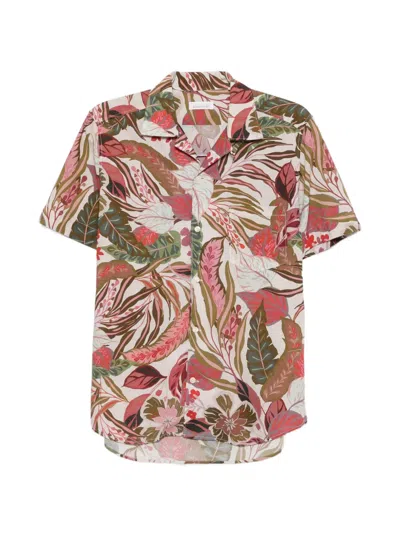 Archivio '67 Floral-print Short-sleeve Shirt In Neutral