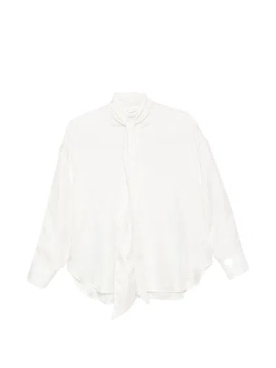 Archivio '67 Archivio 67 Ivory Buttoned Long-sleeve Shirt