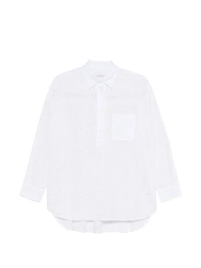 Archivio '67 Laced Cotton Shirt In Blue