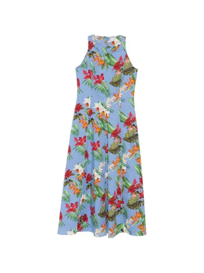 Archivio '67 Archivio 67 Printed Cotton Midi Dress In Multi