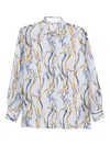 Archivio '67 Archivio 67 Printed Silk Shirt In Multi