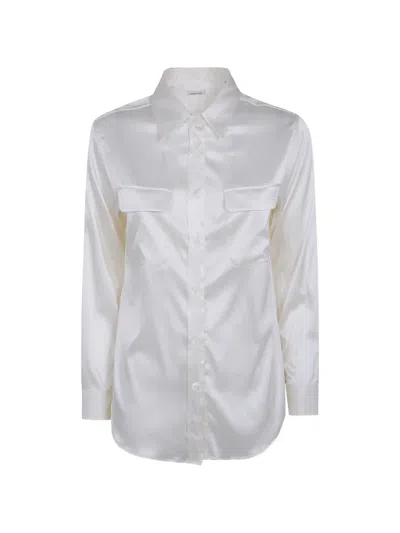 Archivio '67 Silk Flap-pocket Shirt In White