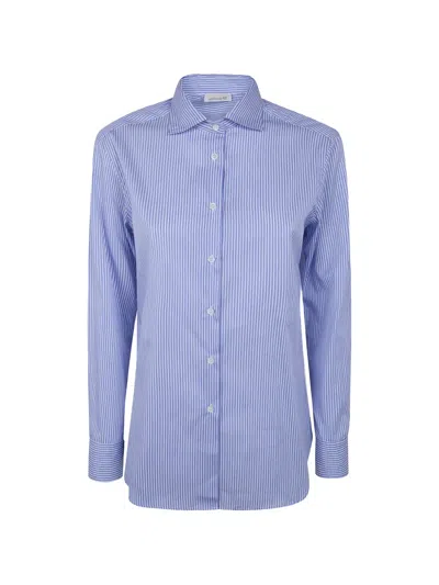 Archivio '67 Striped Cotton Shirt In Blue