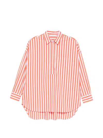 Archivio '67 Striped Long-sleeves Shirt In Orange