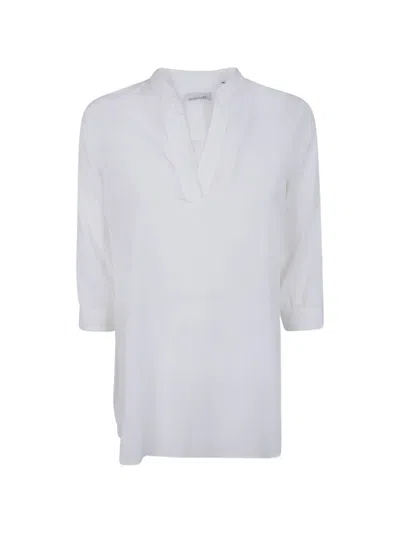 Archivio '67 V-neck Cotton Shirt In White