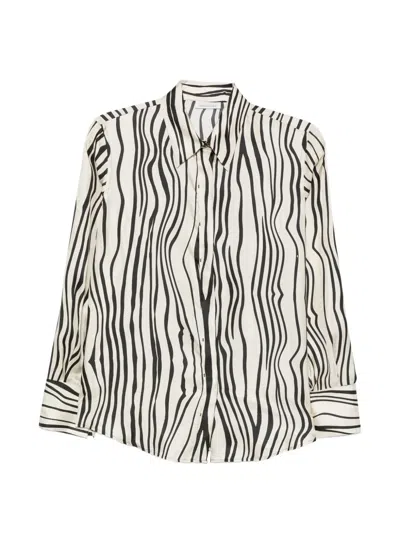 Archivio '67 Zebra-print Long-sleeve Shirt In White