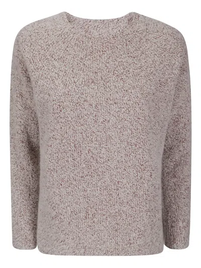 Archivio B Bouclé Long-sleeve Jumper In Grey
