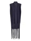 Archivio B Fringed Sweater In Blue