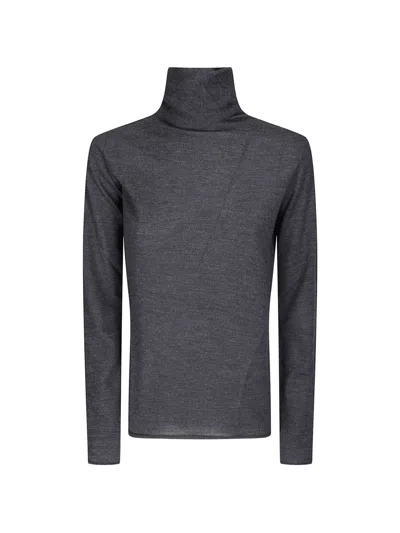 Archivio B Roll-neck Sweater In Blue