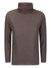 Archivio B Turtleneck Cashmere Sweater In Brown