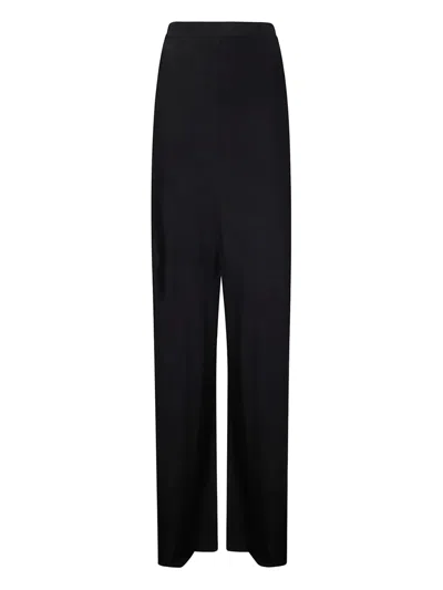 Archivio B Wide-leg Trousers In Black