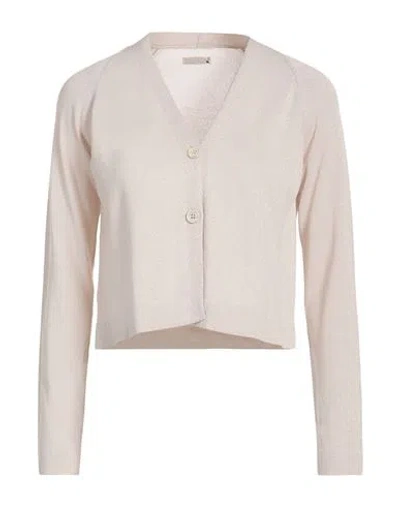 Archivio B Woman Cardigan Beige Size S Viscose, Polyamide, Metallic Fiber In Neutral