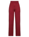 Archivio B Woman Pants Burgundy Size Xl Merino Wool In Red
