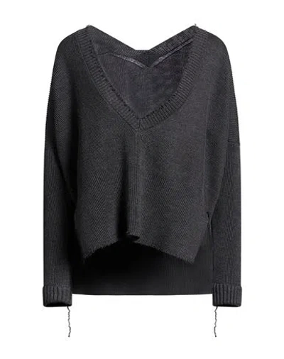 Archivio B Woman Sweater Charcoal Size S Merino Wool In Gray