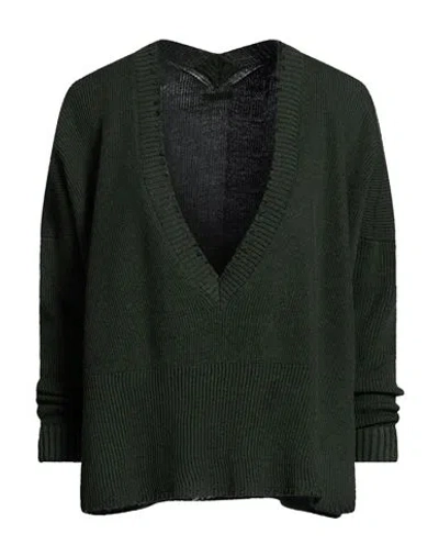 Archivio B Woman Sweater Dark Green Size M Merino Wool
