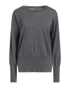 Archivio B Woman Sweater Grey Size L Merino Wool In Grey