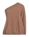 Archivio B Woman Sweater Light Brown Size M Viscose, Polyester In Beige