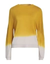 Archivio B Woman Sweater Mustard Size M Merino Wool In Yellow