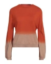Archivio B Woman Sweater Orange Size S Merino Wool In Orange