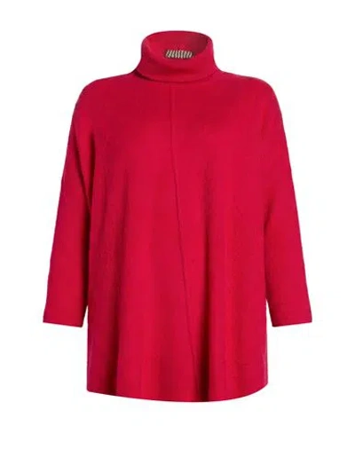 Archivio B Woman Turtleneck Magenta Size S Wool In Red
