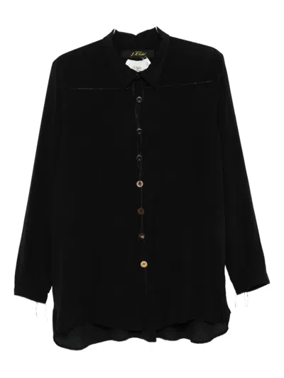 Archivio J.m. Ribot Button-detailed Shirt In Black