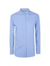 Archivio67 Basic Classic Shirt In Blue