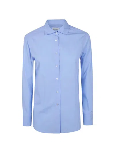 Archivio67 Basic Classic Shirt In Blue