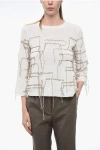 Archiviob Flared Sweater With Fringe Application