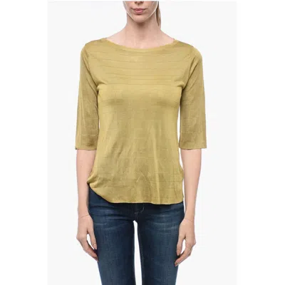 Archiviob Viscose Sweater With 3/4 Sleeves