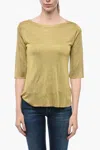 ARCHIVIOB VISCOSE SWEATER WITH 3/4 SLEEVES