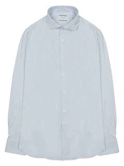 Archivium Be Updated Men's Stylish Mini Shirt In Baby Blue