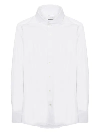 Archivium Be Updated Modern Fit Stretch Shirt In White
