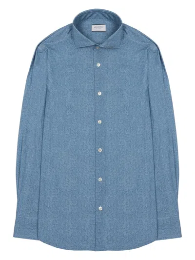 Archivium Be Updated Updated Soft Fabric Shirt For Men In Blue