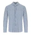 Archivium White Blue Linen Effect Shirt