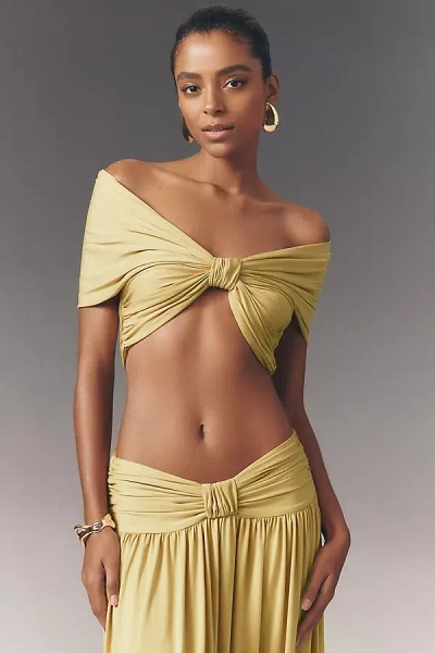 Arcina Ori Alessia Crop Top In Neutral